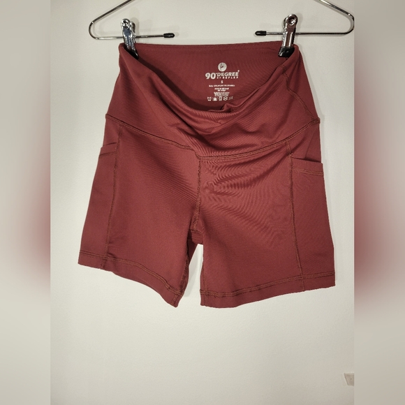 90 Degree By Reflex Pants - 90 Degree By Reflex Women's Burgundy Shorts